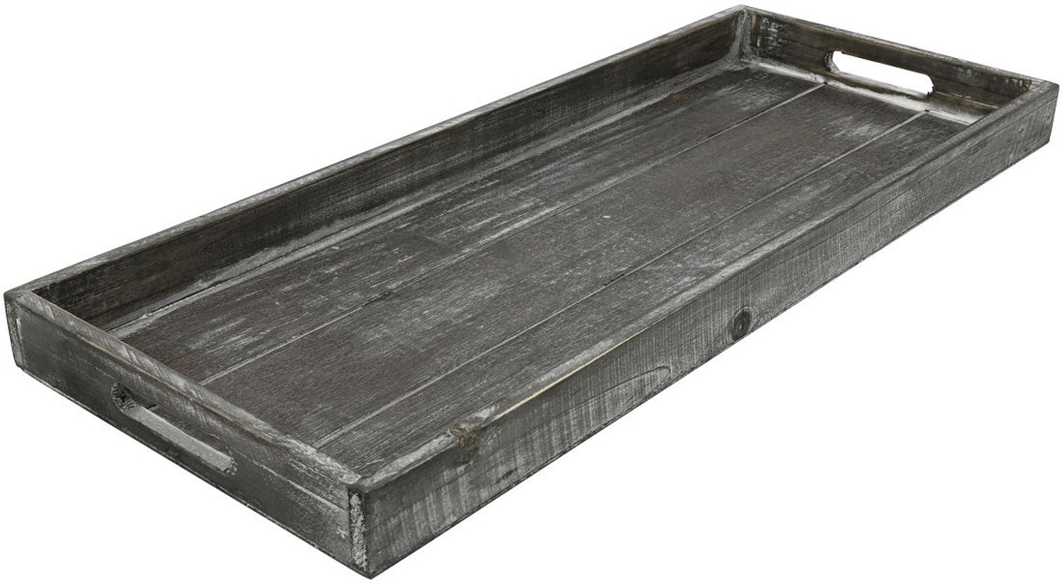 Countryfield dienblad hout grijs-wash 24x60cm rechthoekig decoratief.