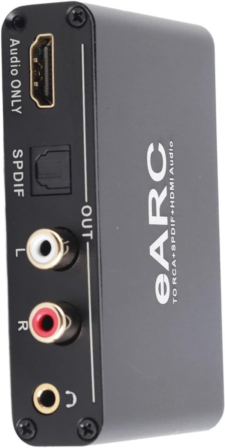 Audio Extractor voor EARC, HDMI naar Optisch en 3.5mm Aux, Ideaal voor TV naar Soundbar en Versterker