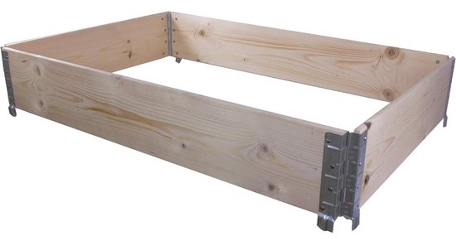 Palletframe - Houten stapelframe - Voor industriële goederen - Europalletconstructie - 120 x 80 x 19.5 cm