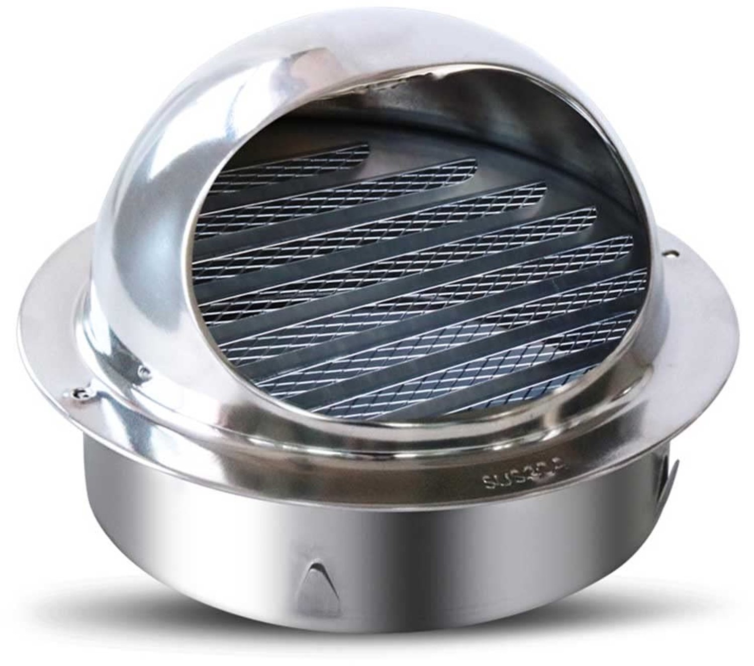 Ventilatiegrille 150mm van Roestvrij Staal