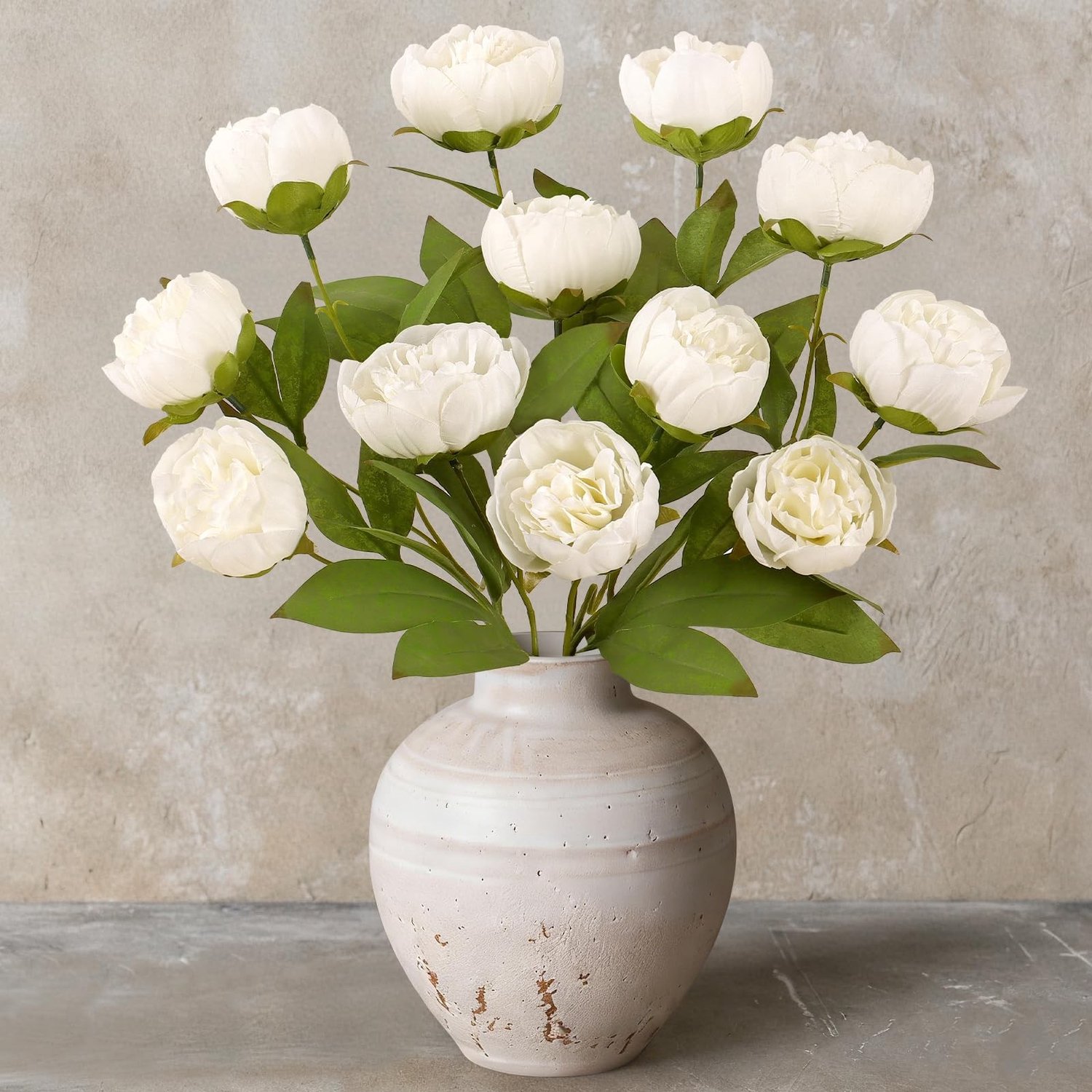 Kunstbloemen Peonies Boeket 3 Bundels