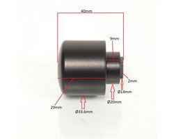 Embout de guidon pour moto Honda 650 CBR 2019 à 2024 53104-MGZ-J00