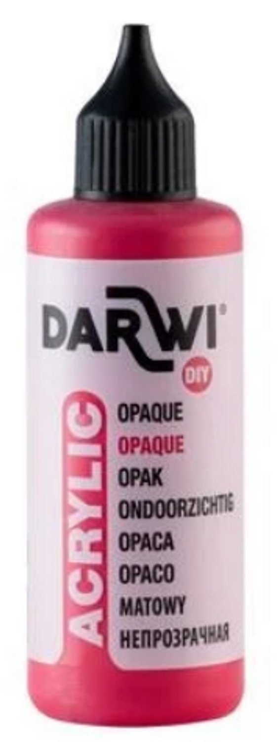 Darwi opaque acrylverf vermiljoen rood 490 - 80 ml