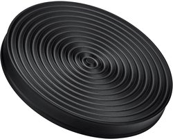 Merkloze 53.3mm Koffie Tamper Bodem Titanium PVD Coating met Siliconen Stand