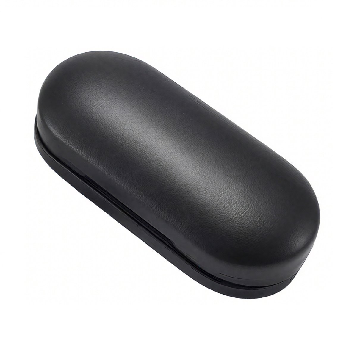 Hard Case - Lenzendoosje - Lenzenbakje - Handig voor onderweg - Handig voor in je handtas - 2-in-1 Dubbelzijdige Draagbare Contactlenzenhoes en Brillenetui - met Spiegel - Zwart - 16*7*6cm