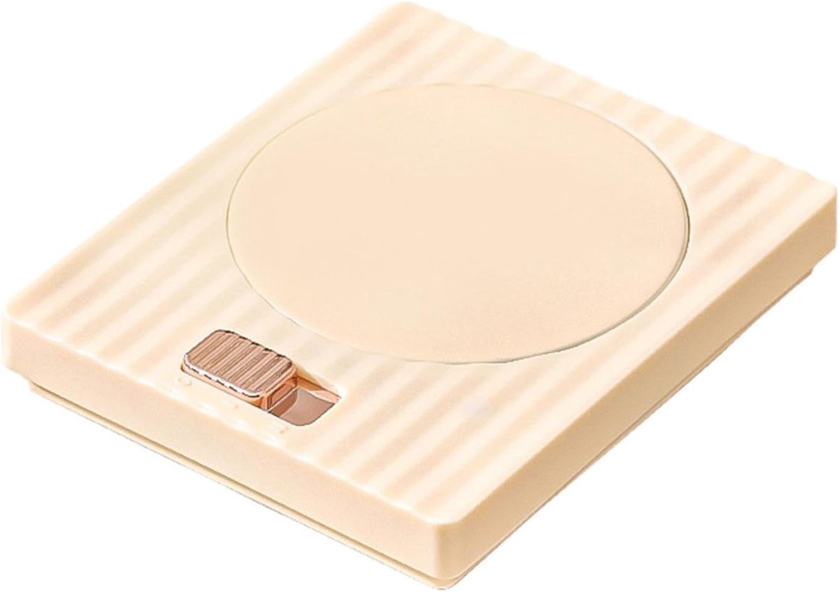 Melkbekerverwarmer,14W USB‑draagbare drankverwarmer met 2 temperatuurbereiken. Antislip stille elektrische mokwarmer onderzetter voor koffie, cacaomelk en dranken. Multifunctioneel bureau‑model, herbruikbaar, geschikt voor kopjes & mokken – wit