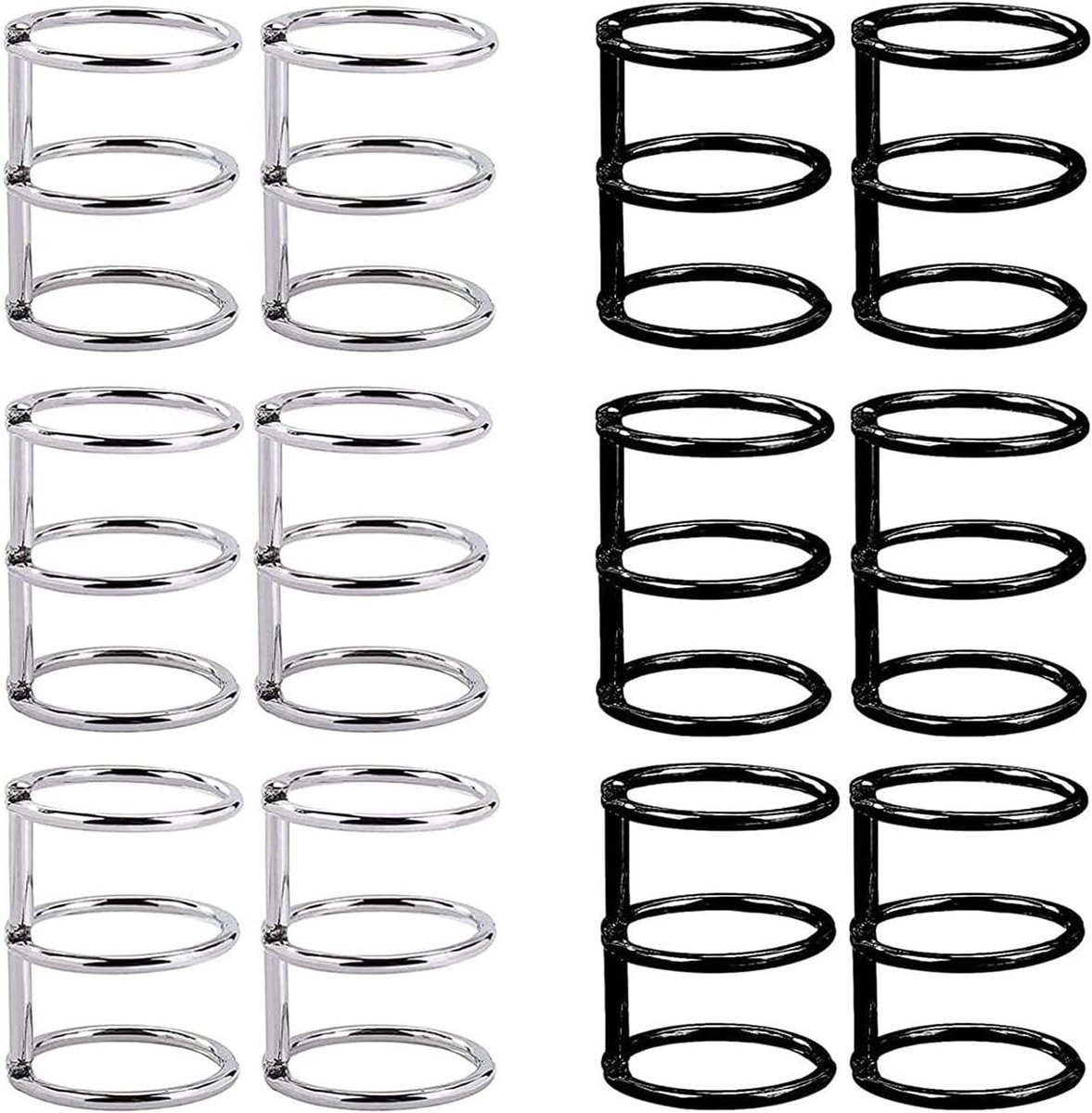 12 stuks beweegbare bladboekringen, beweegbare bladbinding van metaal, metalen losse bladringen, beweegbare bladerringen, voor notitieboeken, doe-het-zelf fotoalbum, boeken