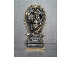 Statue en bronze de Ganesh/Ganapati/Inde/Asie/brun or/Asie