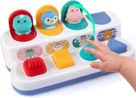 Pop-up babyspeelgoed - Met Drukknop - Motorisch speelgoed - Training van de fijne motoriek - Geschikt voor baby's vanaf 18 maanden — afbeelding 5