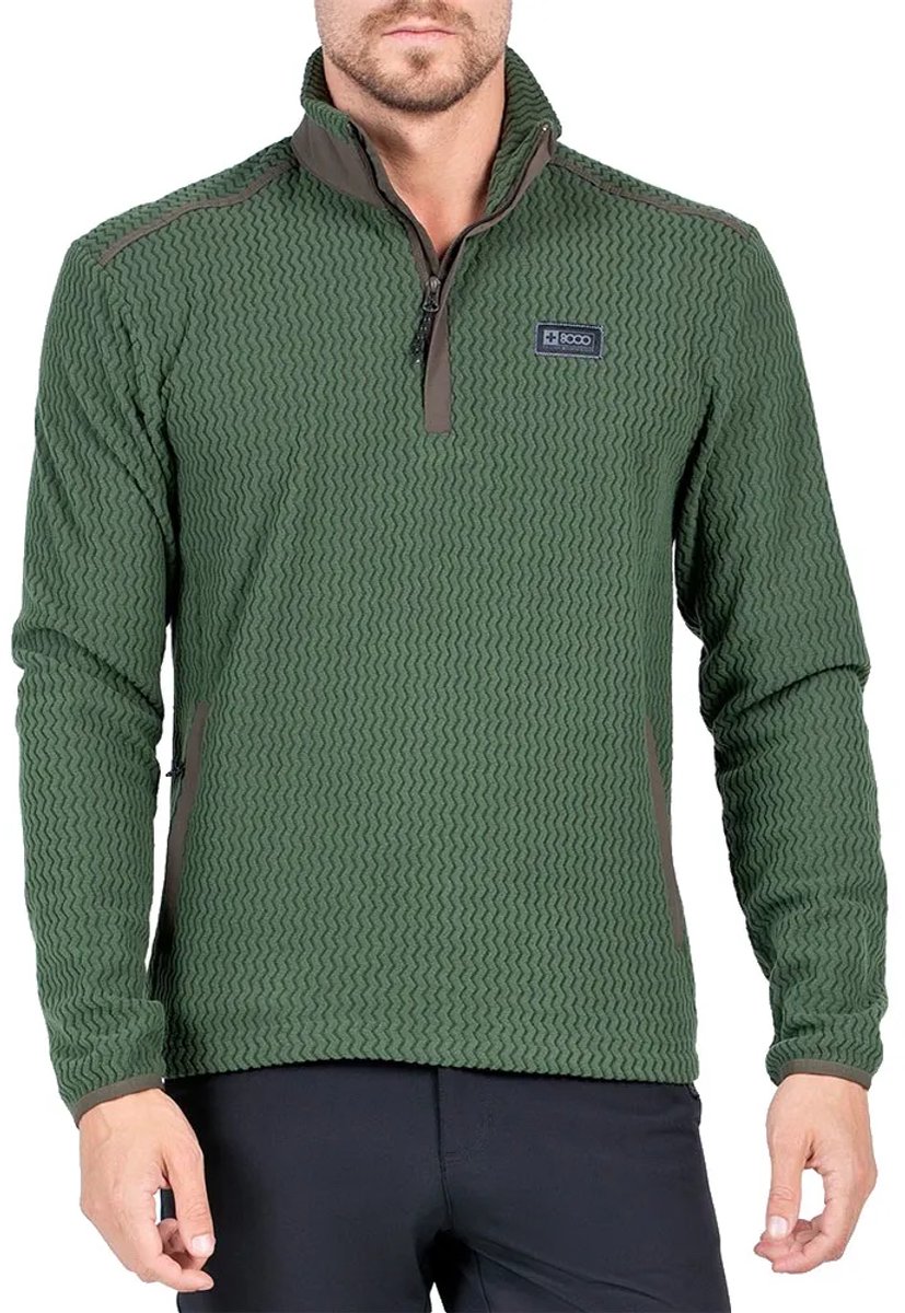 +8000 Balerion Fleece Met Halve Rits Groen L Man