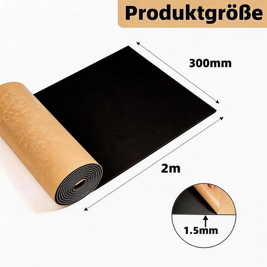 Zelfklevende Foam Pad Rol 300 mm x 0,3 cm - Ideaal voor Geluiddemping, Isolatie en Bescherming — afbeelding 5
