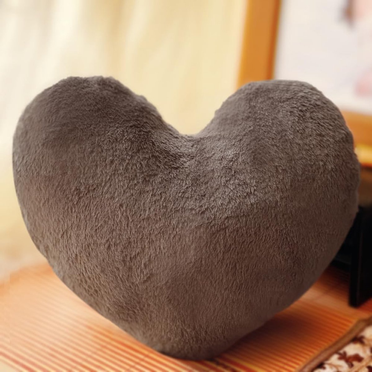 Zachte Hartvormige Kussen voor Kinderen, 3D Creatief Pluche Kussen, Decoratief Kussen voor Sofa en Bench, Knuffel Kussen voor de Kinderkamer