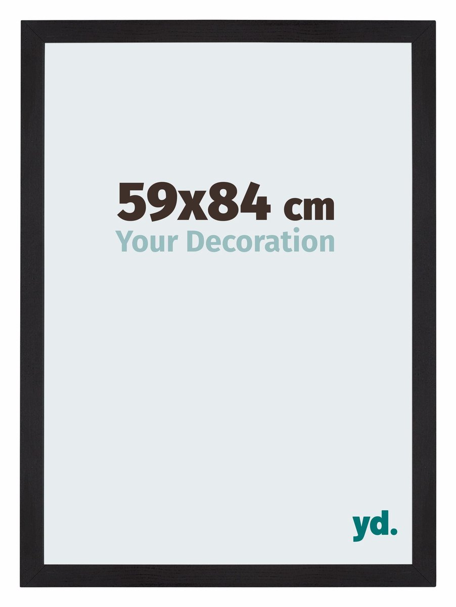 yd. Your Decoration - Fotolijst 59x84 cm - MDF - Zwart Houtnerf - Mura