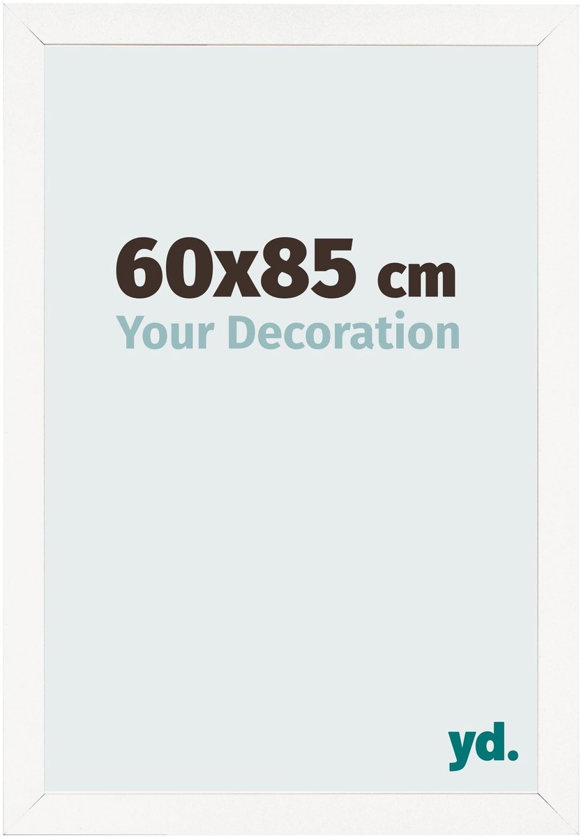 Your Decoration - Fotolijst 60x85 cm - MDF - Wit Hoogglans - Bologna