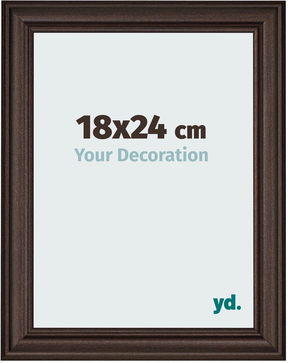 yd. Your Decoration - Fotolijst 18x24 cm - MDF - Eiken Donker - Lazio