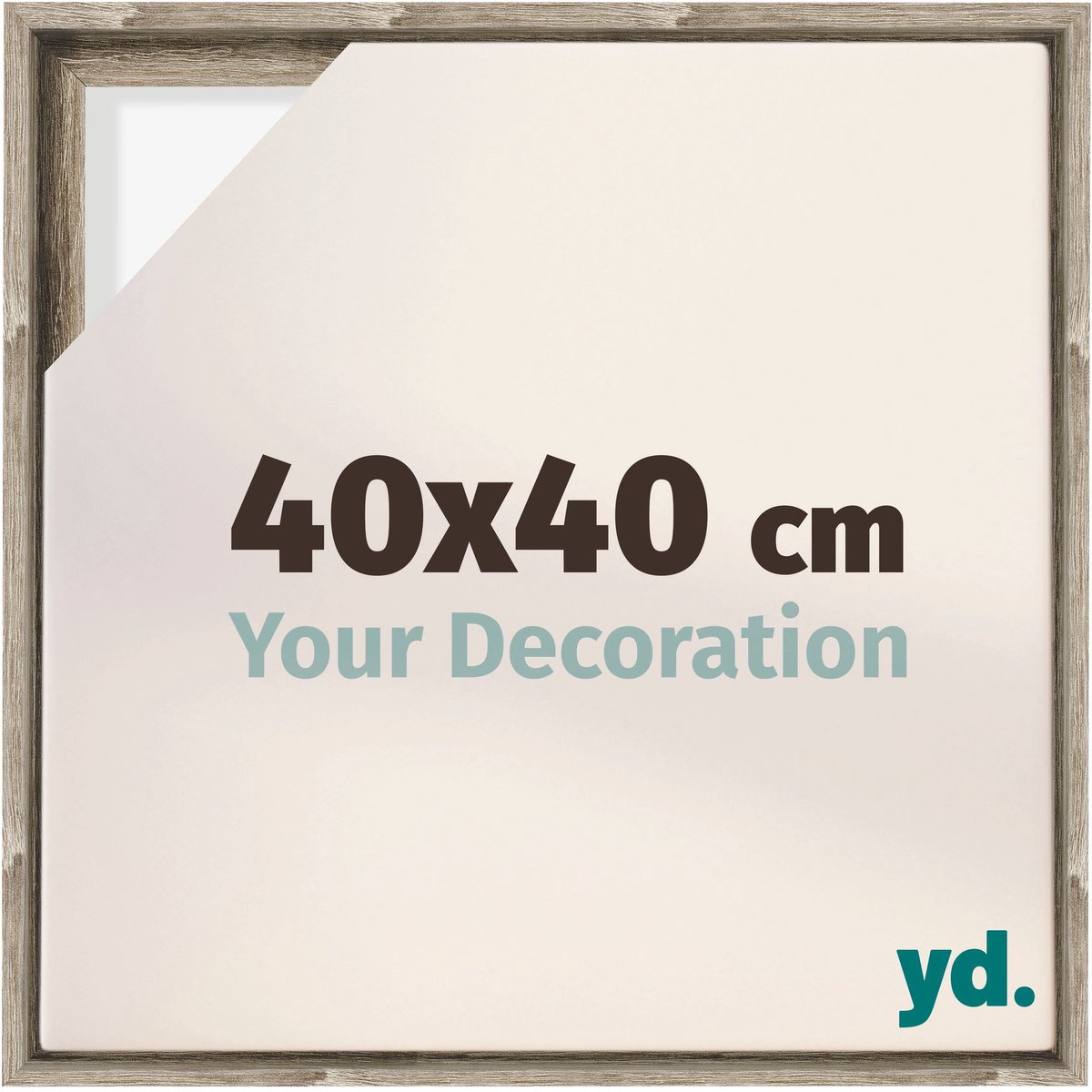 yd. yd, Baklijst 40x40 cm Sonoma Eiken - Lijst voor Canvasdoek - MDF Lyon
