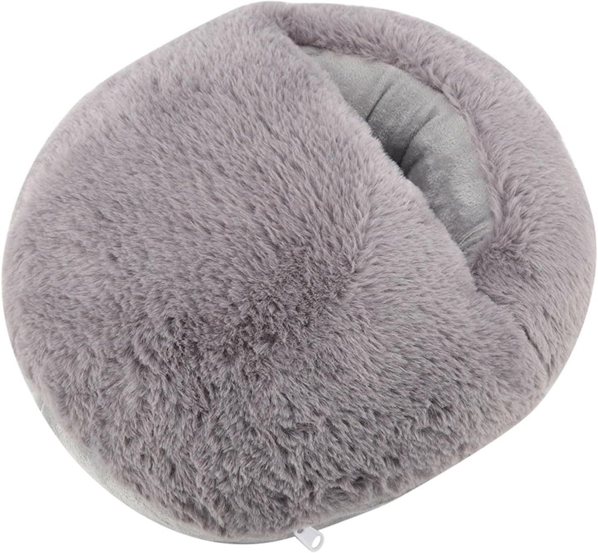Verwarmde Slipper, Elektrische Voet Warmer Kussen Voor Direct Warme Voeten, Herbruikbare Verwarmde Slippers Voeten Warmers Booties(Grijs)