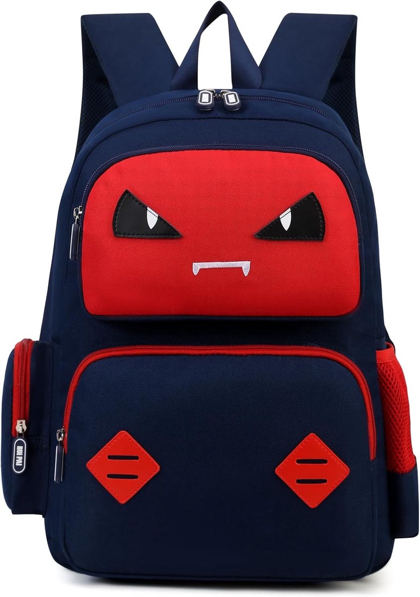 Schooltas jongen bassischool - Schooltas jongen basisschool - Saffier Blauw - Kinderrugzak 5-10 jaar - Lichtgewicht en Duurzaam - Voor Jongens en Meis