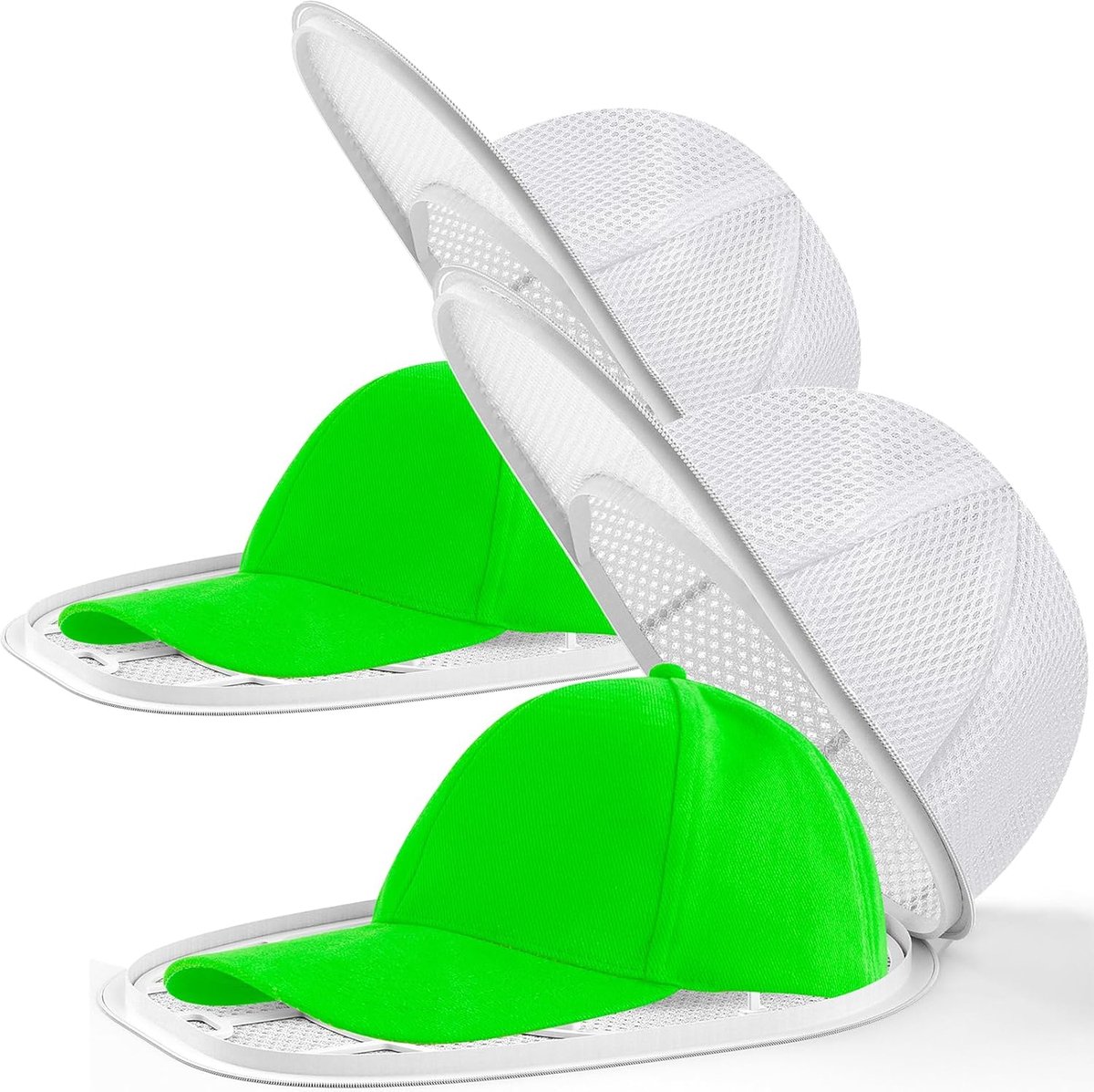 Coopache 2 stuks hoedenwasser voor baseballpet, waskooi voor wasmachine - ShopVlot