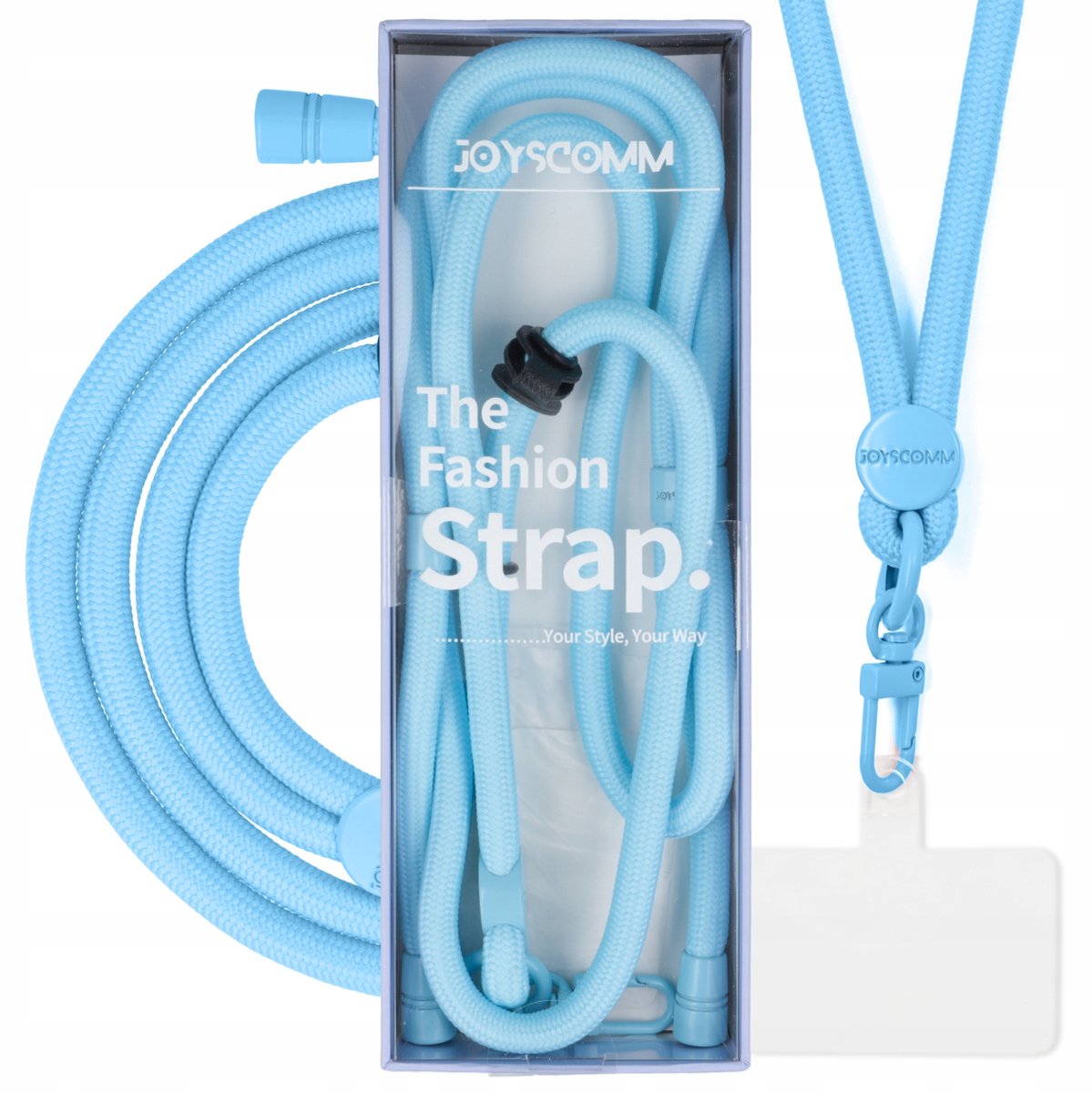 Blauwe Telefoon Lanyard - Lange Band voor Sleutels & Accessoires