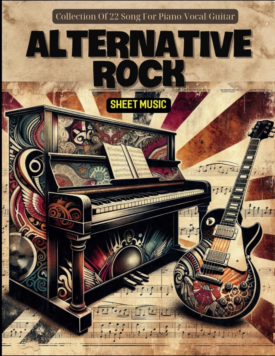 Alternative Rock Sheet Music: Collection Of 22 Song For Piano/Vocal/Guitar - ShopVlot