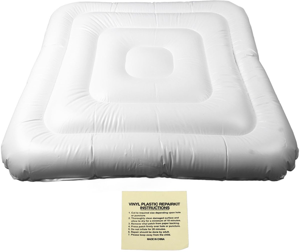 Opblaasbare Hot Tub Cover syrisora inflatable hot tub cover square PVC Vervanging Cover Stofdicht Regendicht - ShopVlot