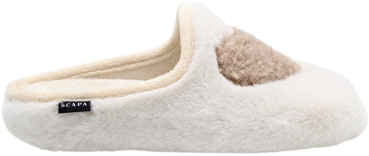 Scapa - Pantoffels - Creme - Vrouwen - Maat 38 -