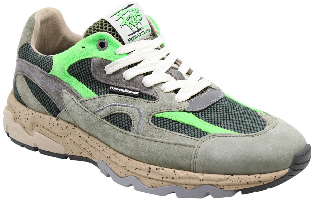 Floris Van Bommel - Schoenen - Groen - Heren - Maat 42 -