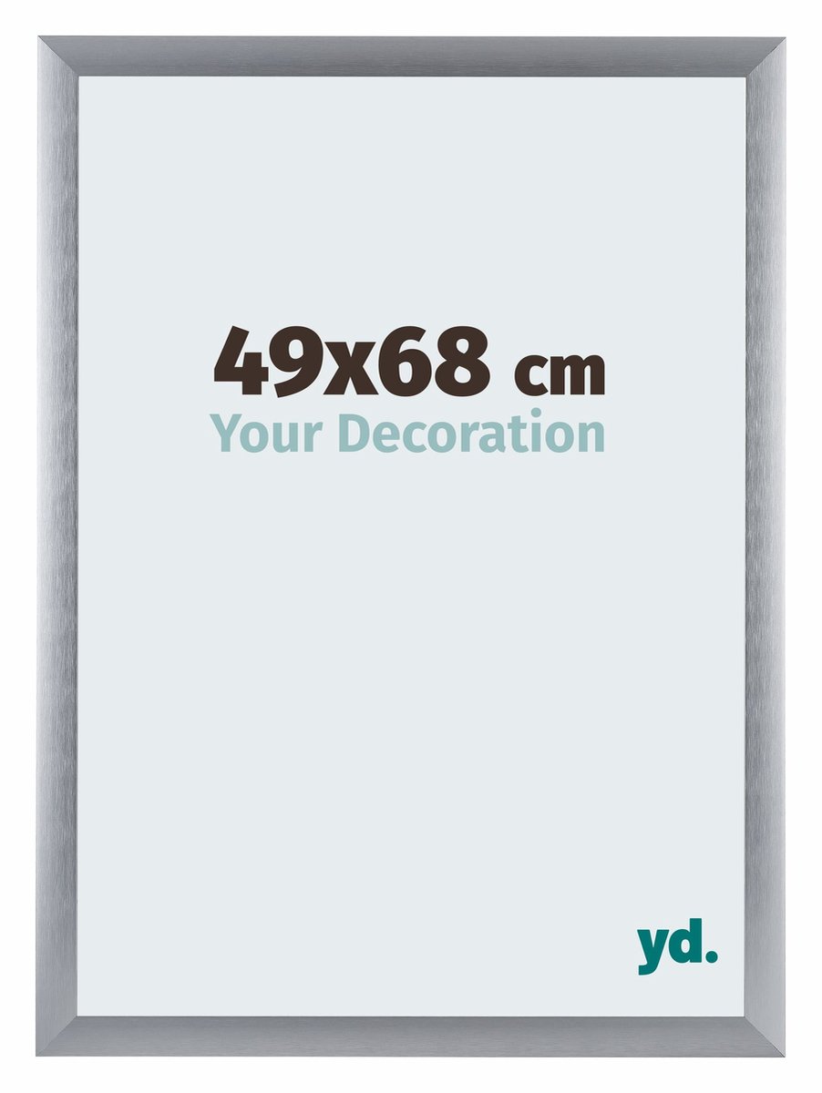 yd. Your Decoration - Fotolijst 49x68 cm - Aluminium - Zilver Geborsteld - Tucson