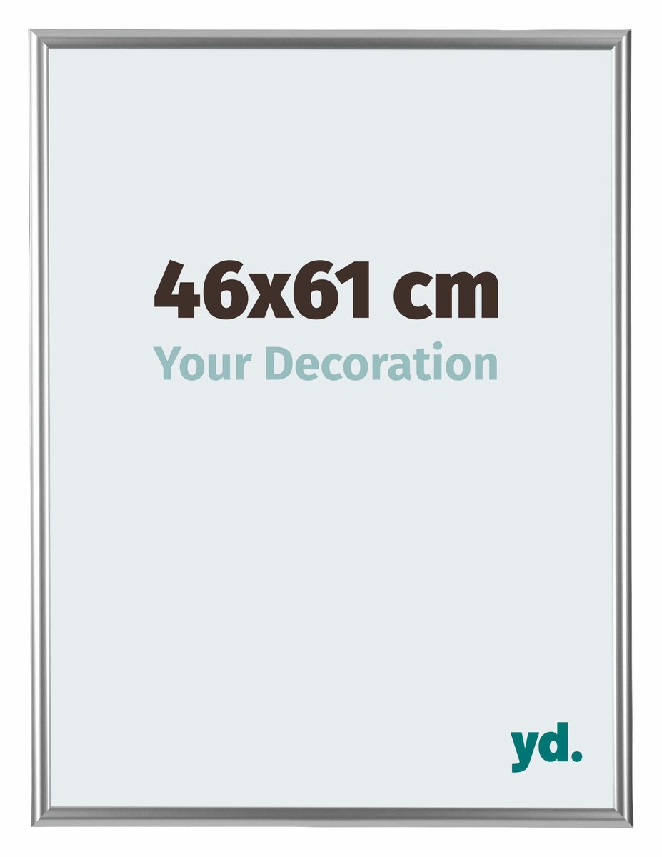 yd. Your Decoration - Fotolijst 46x61 cm - Kunststof - Zilver - Bordeaux