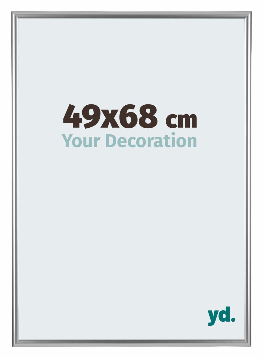 yd. Your Decoration - Fotolijst 49x68 cm - Kunststof - Zilver - Bordeaux