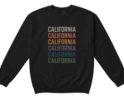 California Sweater – CALIFORNIA CALIFORNIA CALIFORNIA CALIFORNIA CALIFORNIA CALIFORNIA – Retro Outfit – Unisex Sweater voor Dames & Heren – Origineel Cadeau