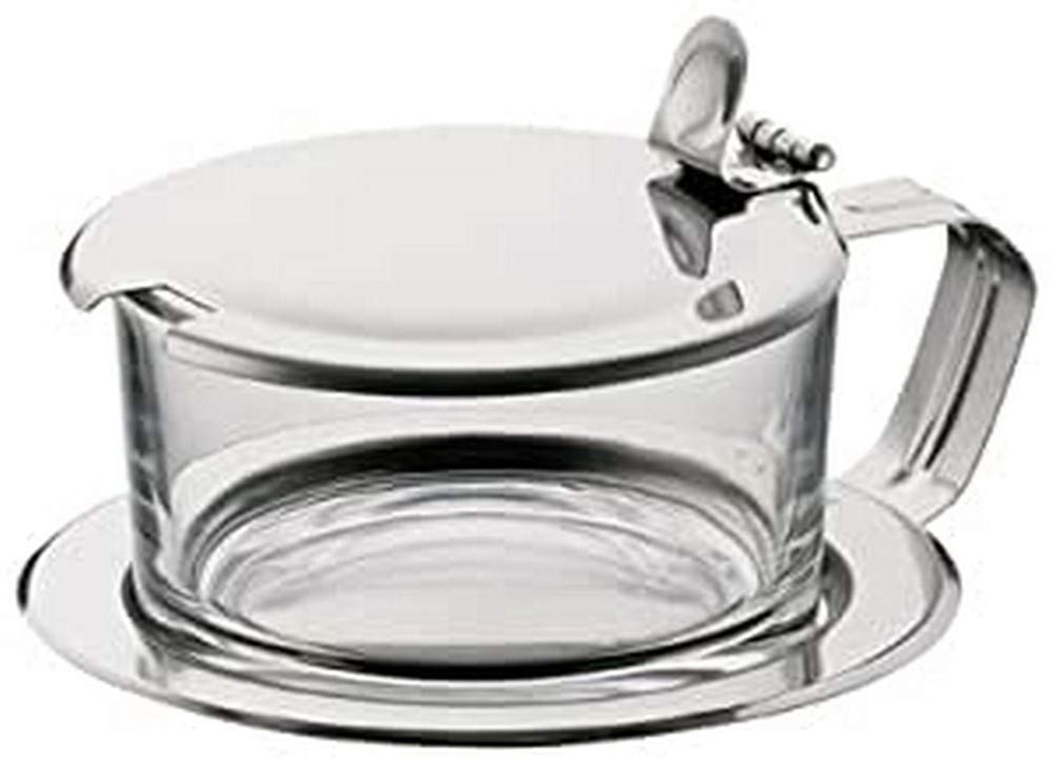 Glazen Kaaspot met RVS Deksel 1000ml