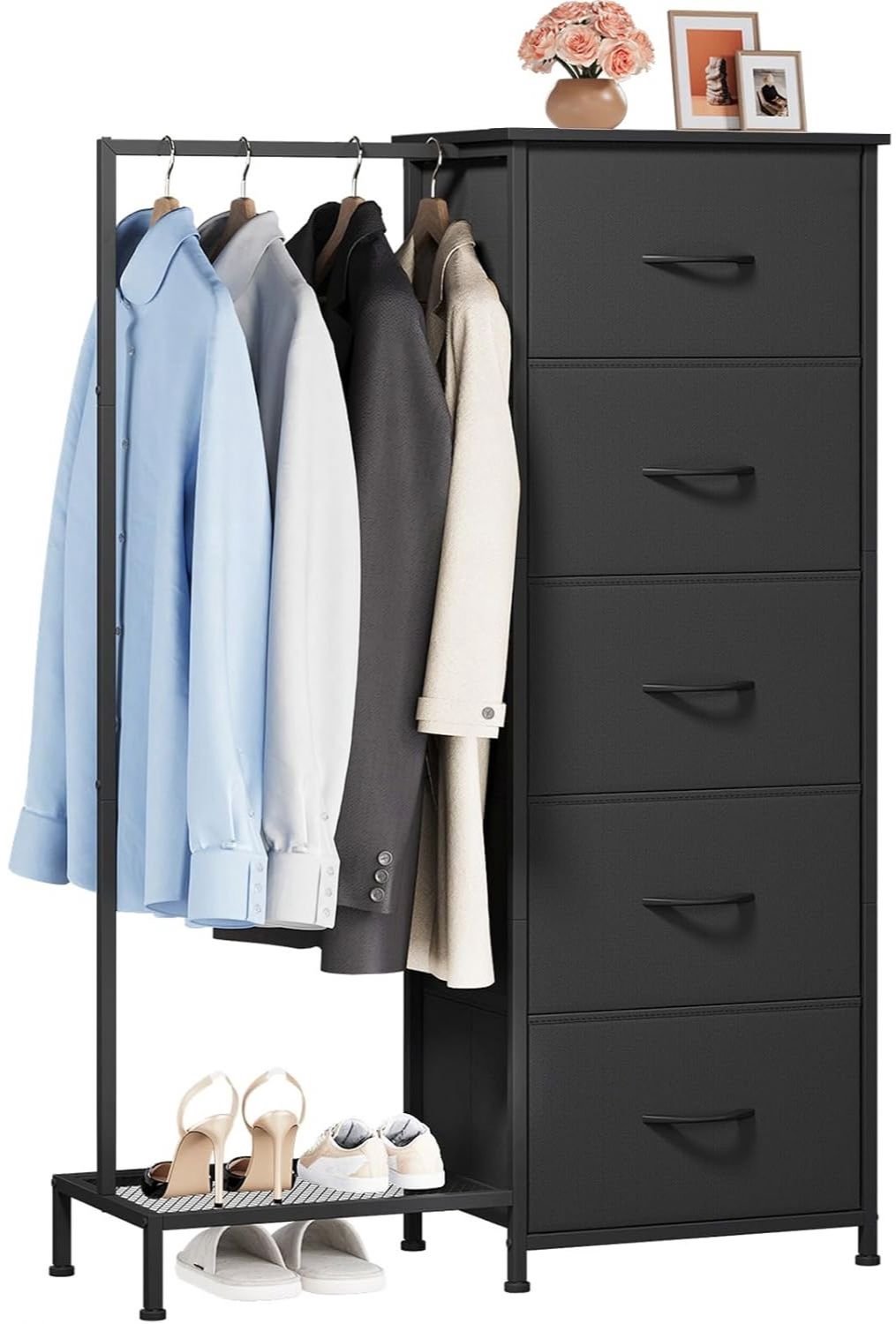 Ladenkastje - Ladeblok - Ladekast - 30Dx79Wx114.5H CM - Zwart