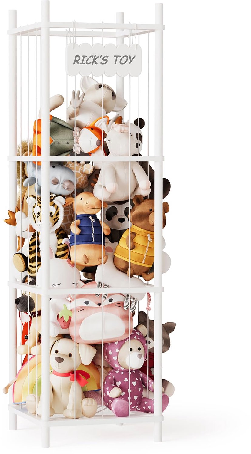 Houten Opbergmand voor Knuffels, Ruim en Functioneel voor Kinderen