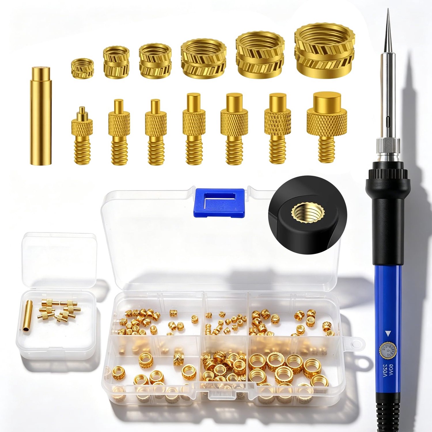 Professionele Solderingsset met Schroefdraadinzetstukken