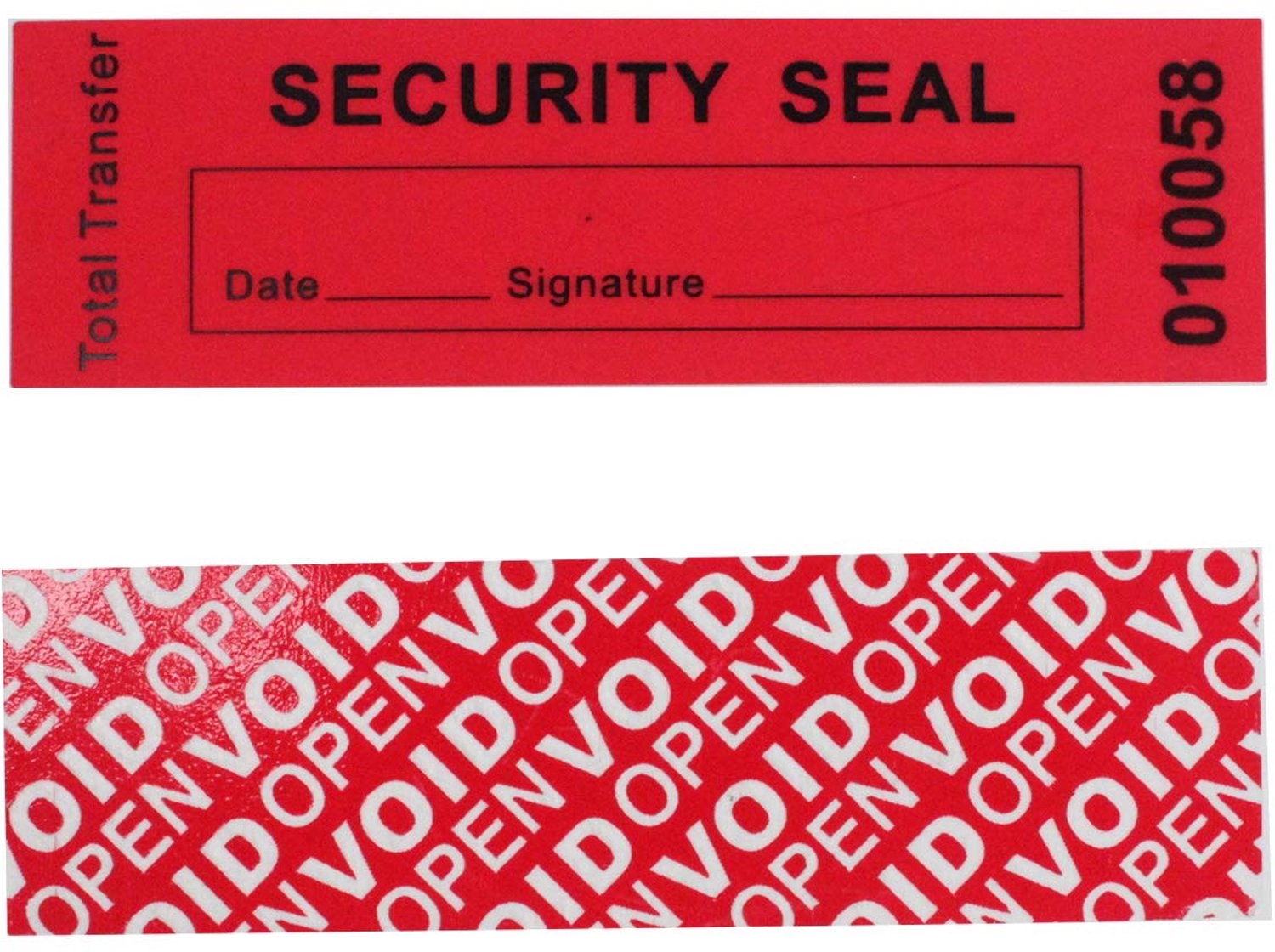 100 Stuks Tamper Evident Garantie Stickers met Seriële Nummer