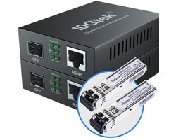 Gigabit Ethernet Media Converter met SFP Slot en Multimode Fiber