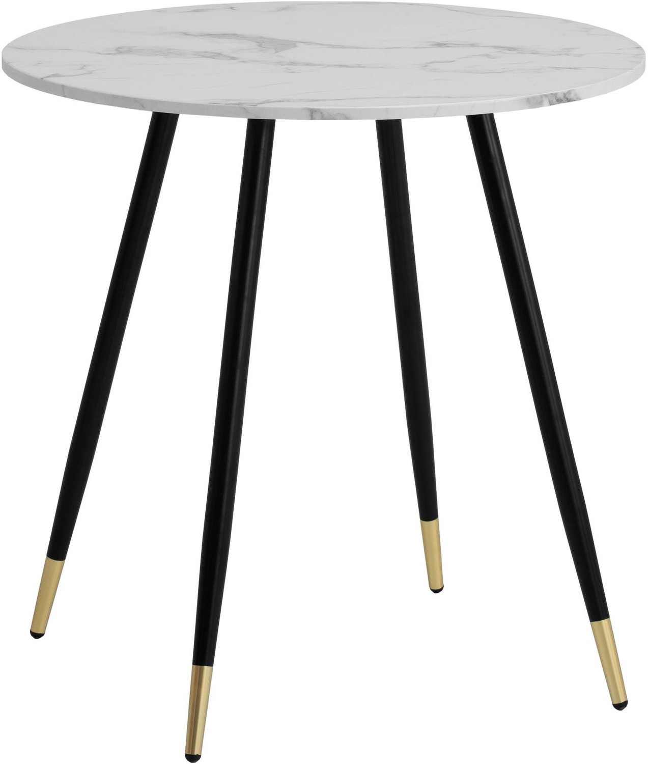 Cosmo Casa Eettafel - MDF - Wit - Metaal - 75 x 75 x 76 cm