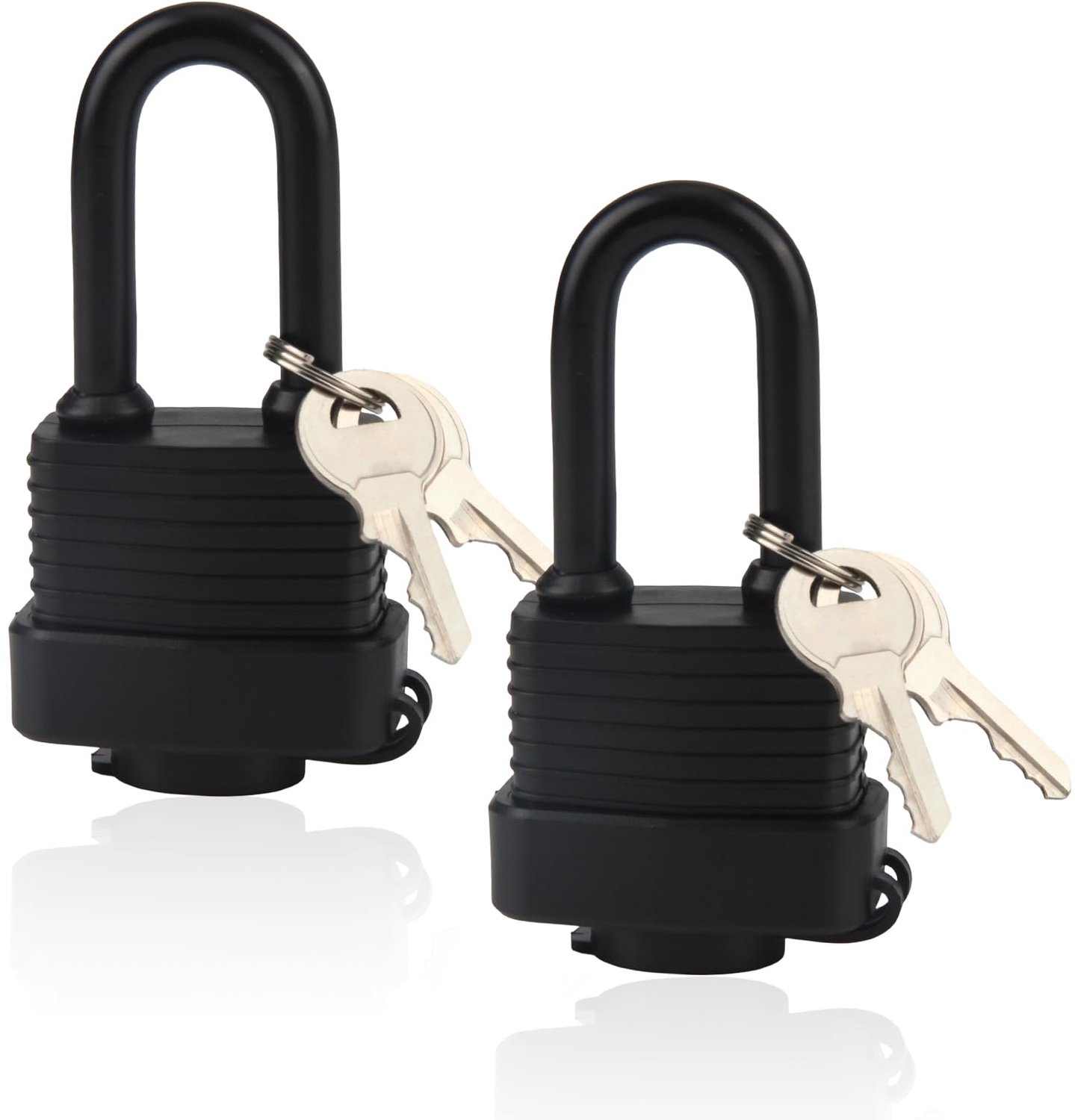 2 Stuks Waterdichte Hangslot met Sleutel voor Buiten