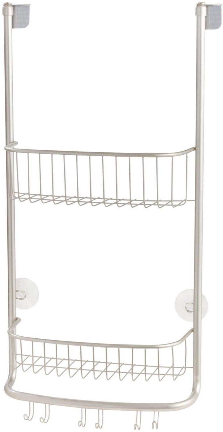 Doorhangend Douche Rek met 2 Mandjes en 3 Haken
