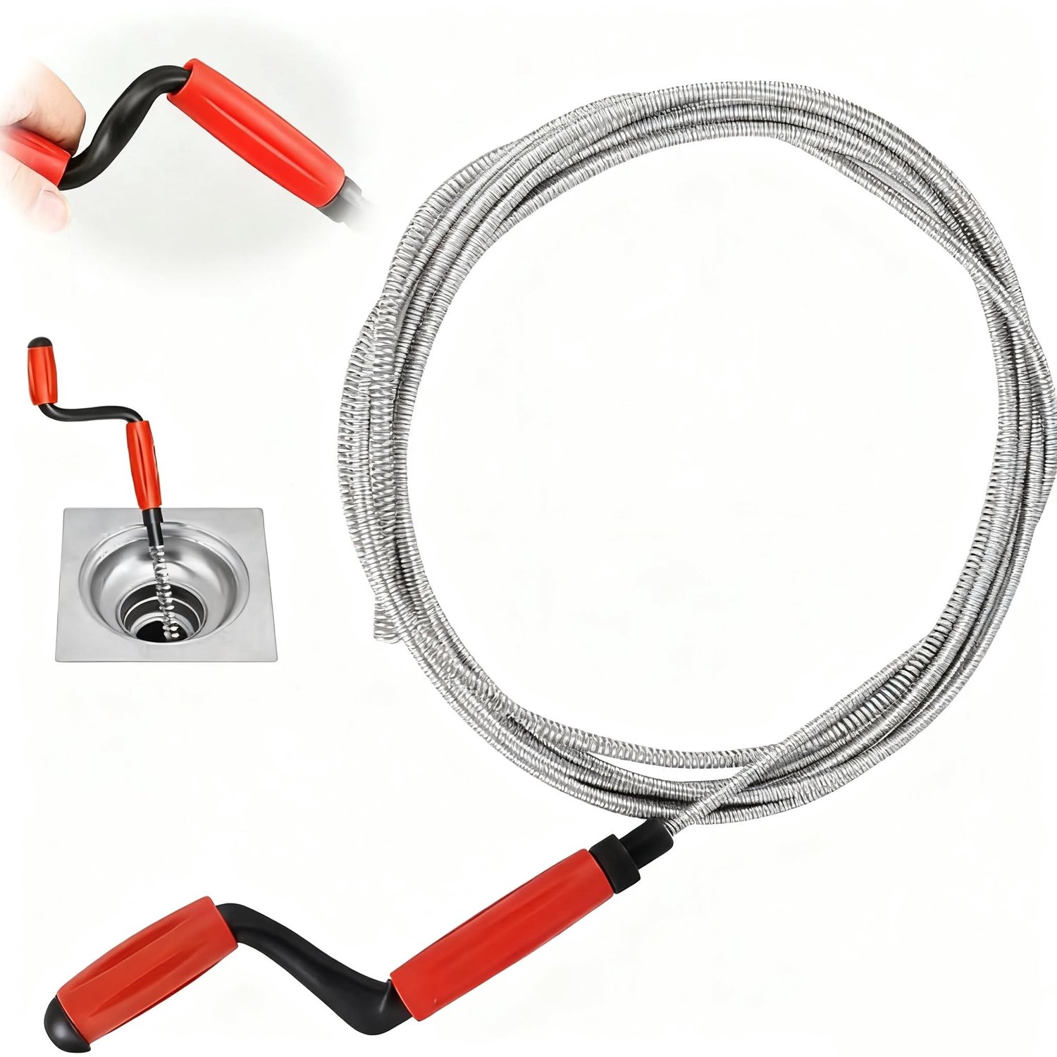 Universele Drainreinigingsspiral van 5 m voor Stubborn Clogs
