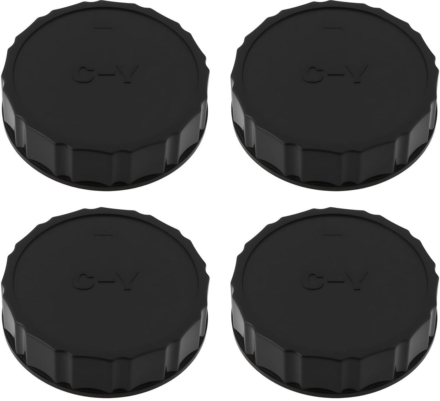 Achterlens Cap 4 Stuks - Compatibel met Contax/Yashica - Binnendiameter 48 mm - Buitendiameter 52 mm - Hoogte 14 mm - Kunststof - Lensdop