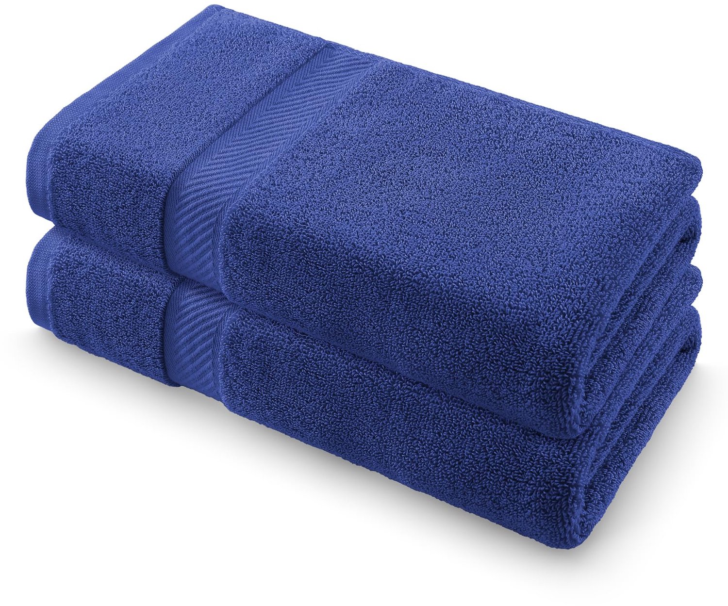 Set van 2 Handdoeken van 100% Katoen, 50x100 cm, Navy Blauw
