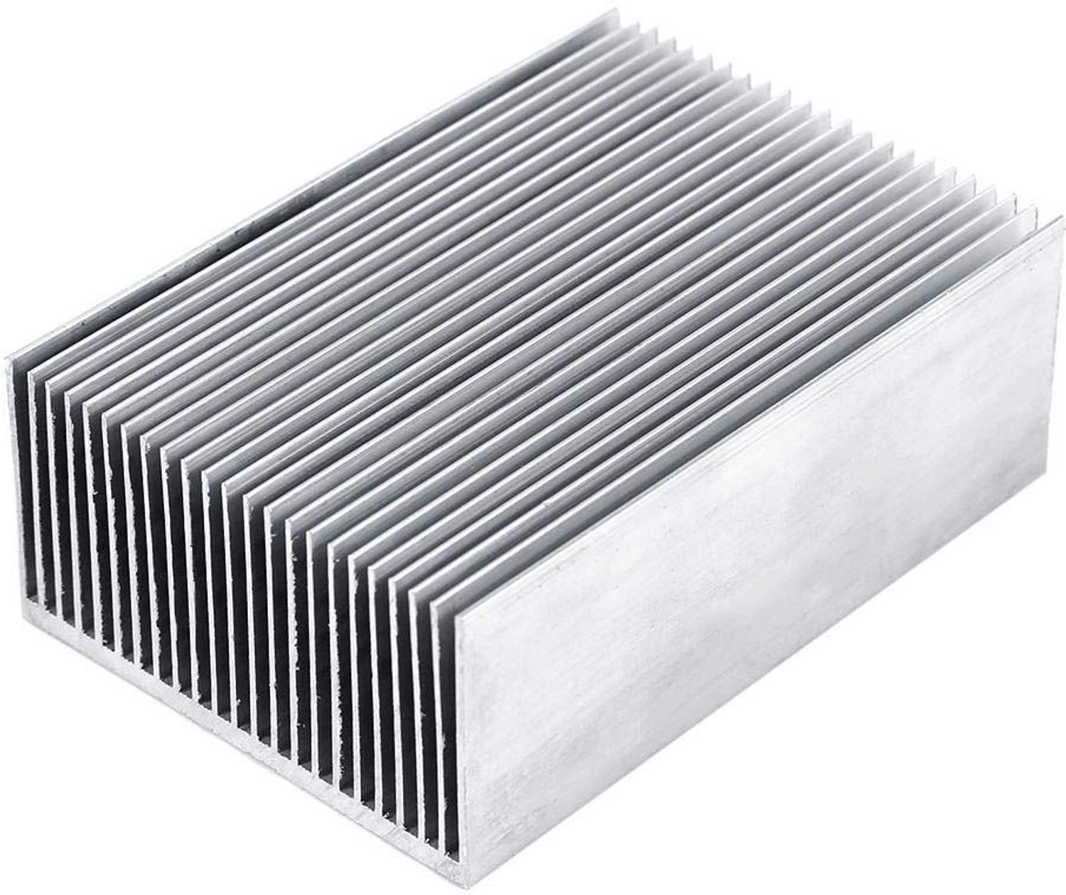 Koellichaam - Aluminium koellichaam voor versterker-transistor - 100 mm x 69 mm x 36 mm - Passieve warmtewisselaar - Koeling voor elektro...