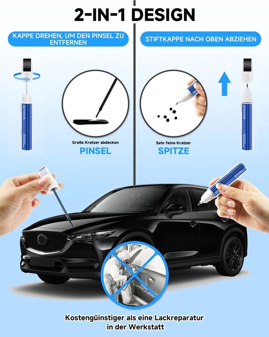 Touch-up Pen voor Krasreparatie in Jet Black Pearl — afbeelding 4