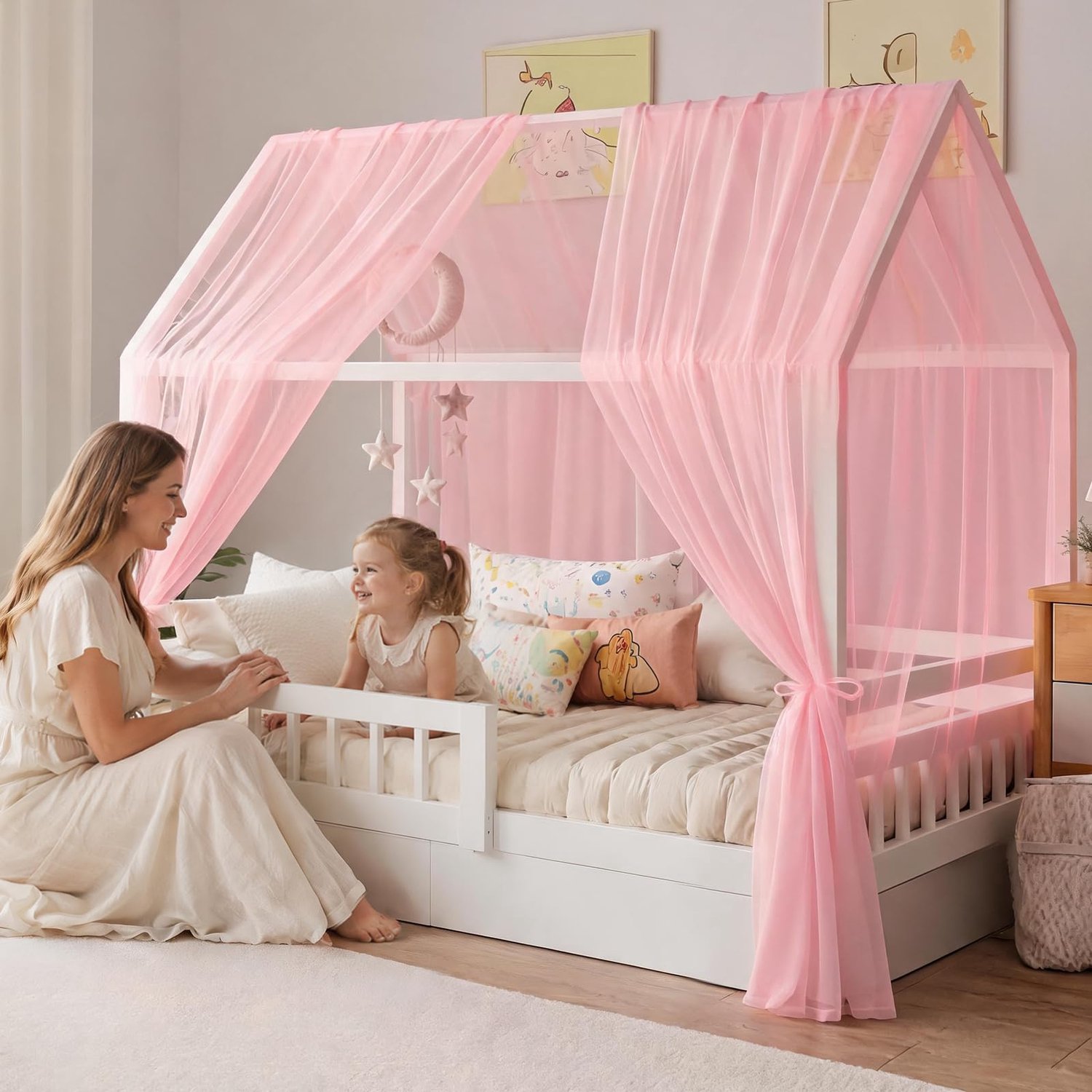 Speelse Bedluifel voor Kinderen met Mosquitonetten