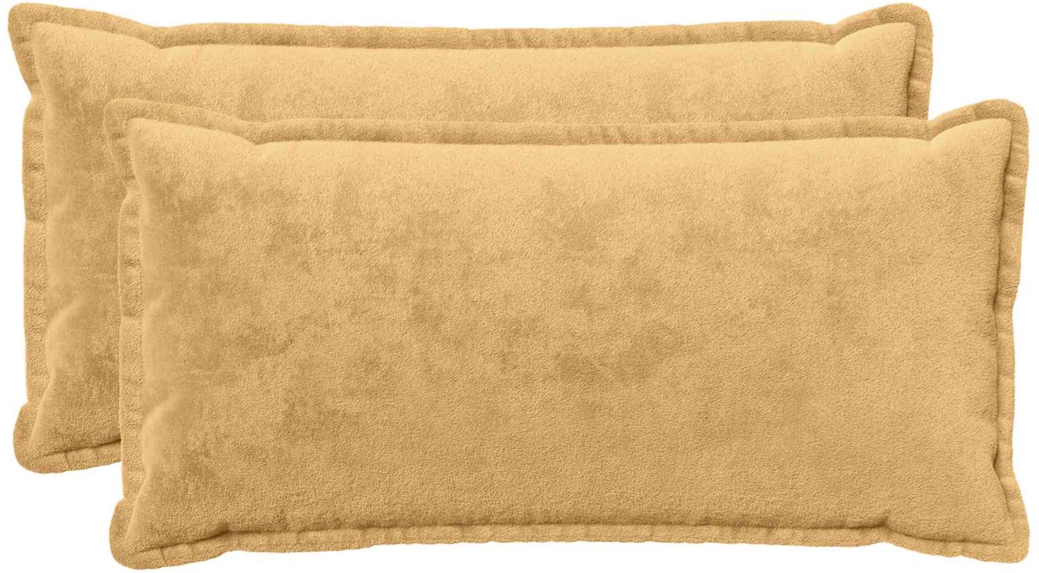 vidaXL Dekenkussen - 2 - st - HOUTEN - Taupe - 40 - x - 80 - cm - Flanel