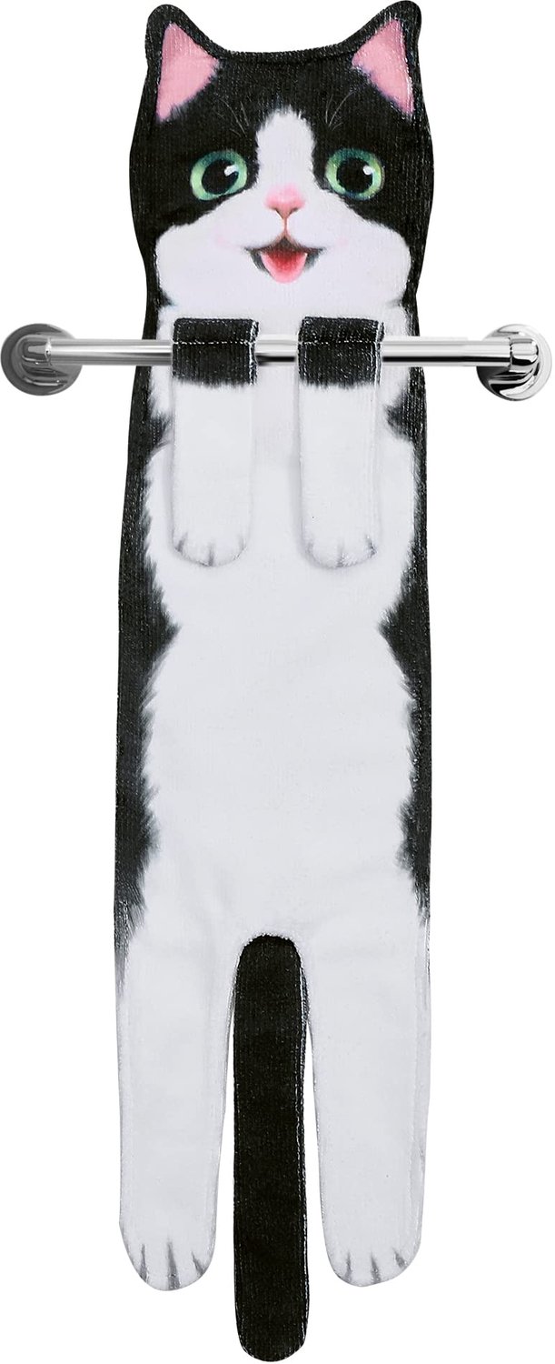 Funny Cat Handdoeken - Schattige Decoratieve Keuken- en Badhanddoeken