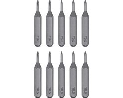 Schroevendraaierbit Y0,6 - 28 mm lengte - Tri-Wings Y-vormige kop - nauwkeurig schroeven indraaien - 10 stuks - m-winkel